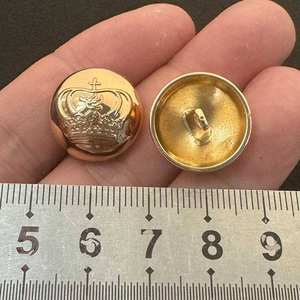Boutons en métal ronds à tige pour uniformes et costumes, vente en gros - Product Image 5