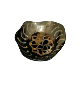 Cuenco de vajilla de cuerno Natural de último diseño, utensilios de cocina de buena calidad, forma única, cubiertos hechos a mano, cartón, servicio doméstico - Product Image 1