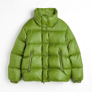 Women Winter Jacket Puffer Style Warm <b>Bubble</b> <b>Coat</b> Hooded Lightweight Waterproof Outdoor Casual Streetwear OEM ODM - Product Image 1
