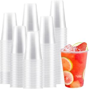 300 Count 16 oz Clear Disposable <b>Plastic</b> <b>Cups</b> Bulk <b>Plastic</b> <b>Drinking</b> <b>Cups</b> for Party Events - Product Image 1
