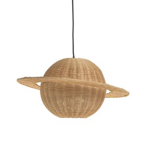 Cosmic Ring Straw Pendant <b>Light</b> Cover Saturn Silhouette Rattan Lampshade Creative Astronomy Ceiling <b>Chandelier</b> - Product Image 3