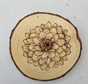 Posavasos de Madera Rústico de Forma Redonda con Mini Asa, Posavasos de Madera de Tamaño Personalizado para el Hogar y Accesorios de Cocina - Product Image 6