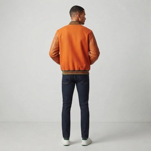 Chaqueta Varsity de Lana Oversize para Hombre Hawk Eye Sports, Estilo Urbano, Invierno, con Botones, Tallas Grandes, Secado Rápido, Bordado Frontal - Product Image 6