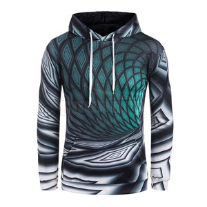 Sweat à capuche pour homme, coupe classique, respirant, tricoté, 100% coton, vêtements d'hiver décontractés, impression numérique, séchage rapide - Product Image 2