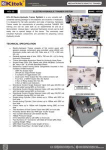 Equipo de Laboratorio de Máquinas Eléctricas Hidráulicas Metálicas KITEK KCL-22 de Alta Calidad para Habilidades Técnicas y Educación Profesional - Product Image 5