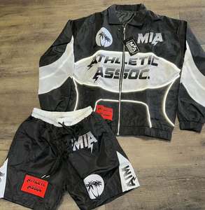 Conjunto Deportivo de Invierno, Casual, Grueso, Lavado Ácido, Color Sólido, Ecológico, Reversible, Tallas Grandes, con Logotipo Personalizado - Product Image 5