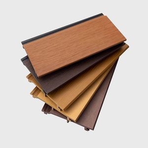 Panneau de revêtement mural décoratif extérieur en Wpc Revêtement mural extérieur cannelé en bois plastique PVC imperméable - Product Image 5