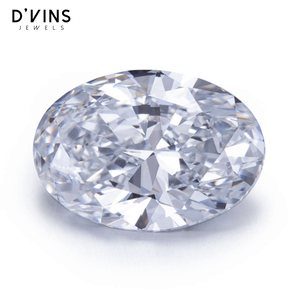 เพชร D'vins Jewels แบบสั่งทำพิเศษ F VS2 10.09 กะรัต CVD รูปทรงวงรี เพชรเพาะเลี้ยงในห้องปฏิบัติการ สำหรับทำเครื่องประดับ - Product Image 1