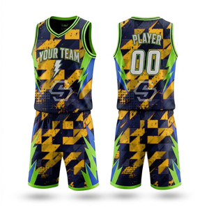 Custom Logo Basketball Uniform <b>College</b> Sublimation Print Adult Best Design 100% Polyester Breathable V-neck Sleeveless Unisex - Product Image 5