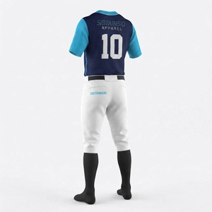Combinaisons de sport professionnelles personnalisées pour le baseball et le softball avec pantalons longs respirants et à séchage rapide - Product Image 2