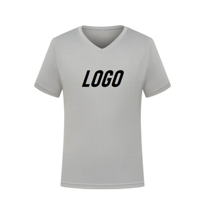 T-shirt personnalisé pour homme à col en V, 100 % coton peigné, infroissable, respirant, design vierge, manches courtes, coupe classique, personnalisable - Product Image 3