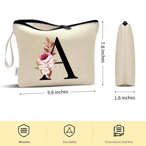 Borsa per il Trucco Personalizzata, Regalo di Compleanno per Donne, Mamma, Migliore Amica, Sposa, Damigella, Borsa per Cosmetici e Articoli da Toeletta - Product Image 2