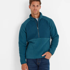 Veste en toile polaire Sherpa personnalisée OEM pour homme, col montant, respirante, décontractée, vente en gros, service OEM - Product Image 3