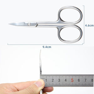 Black Mini Scissors Lashes <b>Makeup</b> Scissors Stainless Steel Mini Strip Eyelash Spring Beauty <b>Tools</b> Sharp Teel Eyebrow ANAAIF - Product Image 6