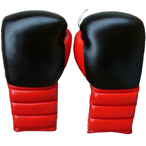 Boxing <b>Gloves</b> Custom Logo Printing Professional Real Leather Lace up Adult Boxing <b>Gloves</b> - Product Image 2