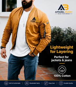 Camiseta de Manga Corta Casual para Hombre, Marca AMY, 100% Algodón, Corte Regular, Lisa, con Logotipo Personalizado al por Mayor - Product Image 2