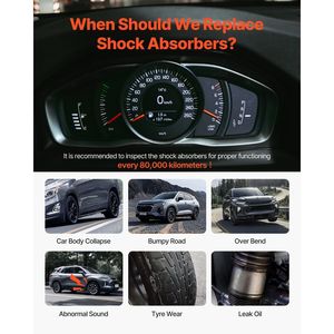 2 Amortiguadores Delanteros Compatibles con Cadillac Escalade/ESV/EXT GMC Sierra Chevrolet, Sistemas de Suspensión - Product Image 6