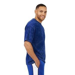 Popular Style Vintage Acid Washed Oversized T-Shirt for Men Heavy Cotton Streetwear Cropped Boxy Fit Drop Shoulder Men T-Shirt - Product Image 3
