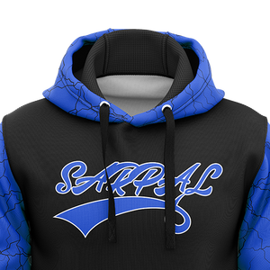 Sweat à capuche d'hiver pour homme avec logo personnalisé sur le devant, motif uni, poche kangourou, tissu en polaire polyester/coton, sweat à capuche de sport pour homme - Product Image 2