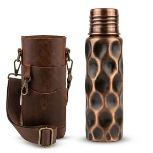 Pure <b>Copper</b> <b>Drinking</b> <b>Bottle</b> With Strong Seal And Comfortable Shape For Everyday Hydration At Home School Office Gym And Travel - Product Image 4
