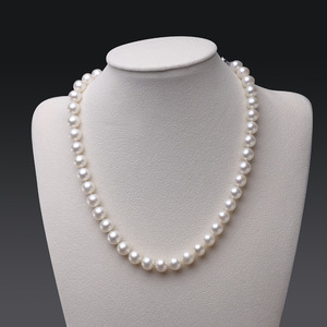 Collar de Perlas de Agua Dulce de Diseño Casi Redondo, Micro Imperfectas, de 8-9 mm, Moda Coreana de Zhuji, Venta al por Mayor - Product Image 2