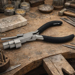 Alicate de 3 pasos para conformar mandriles de 160 mm, herramienta profesional de acero inoxidable para hacer joyas, con punta redonda para hacer bucles. - Product Image 2