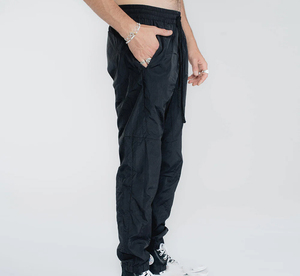 High Quality Custom <b>Men's</b> Sports Baggy Track Pant Windbreaker Canvas Lightweight <b>Nylon</b> Anti-Wrinkle Hip Hop Sweat Elastic - Product Image 5