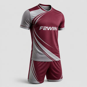 Camisetas de Fútbol Personalizadas para Adultos de Alta Calidad, Transpirables, Ligeras, 100% Poliéster, Uniformes de Fútbol Force 2 Win Short - Product Image 2