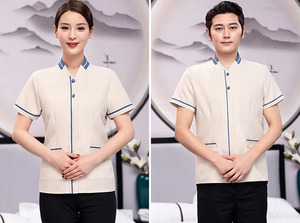 Uniforme de nettoyage pour l'hôtellerie sur mesure pour hommes et femmes, fabrication OEM - Product Image 4