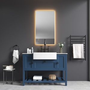 42x24 Inch LED Backlit Bathroom Vanity <b>Mirror</b> Wall Mounted Metal Frame <b>Smart</b> Touch Button Anti Fog Memory Function Square - Product Image 6
