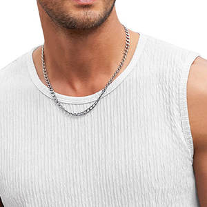 Débardeur 100 % coton pour homme – T-shirt sans manches décontracté et sportif pour l'été – Sous-vêtement de base pour hommes d'âge moyen et seniors - Product Image 6