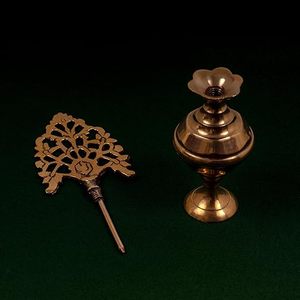 Classic Brass Surmedani Traditional Kohl <b>Container</b> Vintage Handcrafted Kajal Holder Decorative Brass Surma Dani - Product Image 4