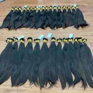 Extensions de cheveux en vrac de donneur unique les plus vendues, cuticules alignées, sans nœuds, 100 % cheveux humains vietnamiens, peuvent être décolorées jusqu'à un ton clair - Product Image 6