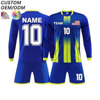 Maillot de football professionnel, uniforme d'équipe, sublimation personnalisable, respirant, 100% polyester, maille courte, séchage rapide