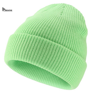 Soft Knit Beanie Hat <b>Winter</b> Warm <b>Cap</b> for Men Women Custom Logo Stretch Skull <b>Cap</b> OEM Bulk Production - Product Image 6