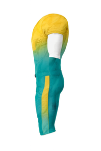 Uniforme de Fútbol Americano Personalizable para Hombre, Cuello en V, Manga Corta, Color Degradado, Jersey y Pantalón de Poliéster Ajustados que Absorben la Humedad - Product Image 4