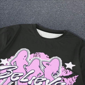 Ensemble deux pièces sérigraphié de haute qualité en coton, style vintage délavé, streetwear, t-shirt et short, logo personnalisé, coupe ample, pour hommes - Product Image 3