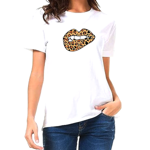 Nuevo Conjunto de Camisetas Gráficas DTG de Algodón 100% de Alta Calidad para Hombre, Estilo Labios, Oversize, Lavado Ácido, Tejido, Estilo Urbano Cortado - Product Image 2