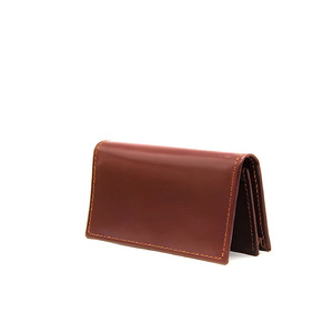 Classic <b>Brown</b> Genuine Leather Men's <b>Wallet</b> Bi Fold Vertical Card Storage Sleeve Compact Dual Section Interior Pocket For Bills - Product Image 5