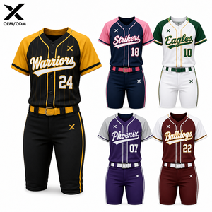 Ensembles d'uniformes de softball personnalisés Eclipse Storm Velocity Fusion Team Collection, sublimés, 100 % polyester, respirants - Product Image 1