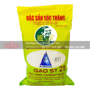 Arroz blanco de grano medio de Vietnam St25 arroz orgánico seco al por mayor precio competitivo regalo natural amante del arroz alto estándar - Product Image 4