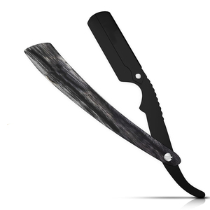 Soporte Profesional para Navajas de Barbero de Fibra de Carbono con Hoja de Acero Inoxidable para Salón y Afeitado en Casa - Product Image 1