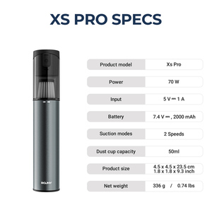 Aspiradora Inalámbrica Mini Portátil para Escritorio y Grietas con Filtro HEPA y Fuerte Succión - Product Image 6