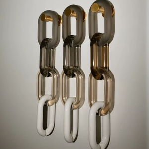 Cadena de Resina Acrílica, Decoración de Pared, Escultura Artística, Adorno Colgante de Tres Hilos para el Hogar, Sala de Estar, Dormitorio, Hotel, Interior, Bar - Product Image 1