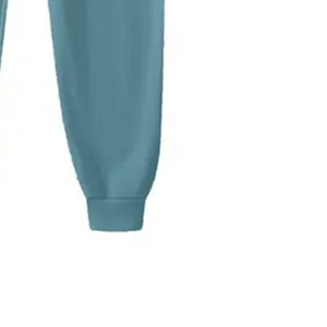 Ensemble sweat-shirt à capuche et pantalon de jogging unisexe bleu clair, couleur unie, manches longues, cordon de serrage, coupe ample, survêtement décontracté pour adulte - Product Image 5