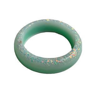 Green Resin Hot Sale Fashion Multi Color Wood Resin Bangle for Women and Girls Brass Bangle Jewelry/resin Brass Bangle Use - Product Image 1