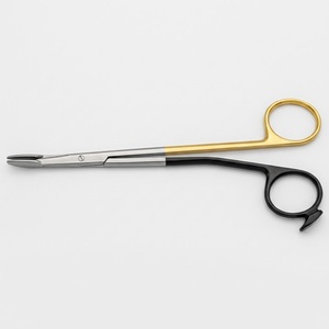 Porte-aiguilles Olsen-Hegar professionnel manuel, ciseaux 14 cm, inserts en carbure de tungstène, double manche or et noir, certifié CE, garantie 1 an - Product Image 5