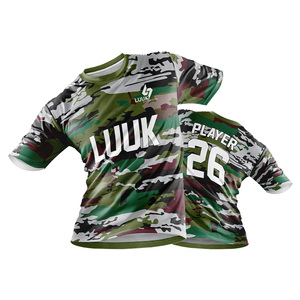 Camiseta Personalizable de Manga Corta con Estampado de Camuflaje para Hombre, Impresión por Sublimación, Secado Rápido, Cuello Redondo, Corte Regular - Product Image 1