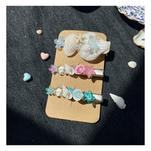 Pinces à cheveux en coquillage, en résine acétate, élégantes, accessoires pour cheveux pour marques de mode de boutique en provenance du Vietnam - Product Image 1