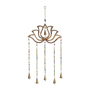 Carillon éolien artisanal en bois de manguier - Décoration de jardin en gros d'Inde - Product Image 5